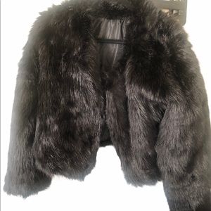Faux fur jacket